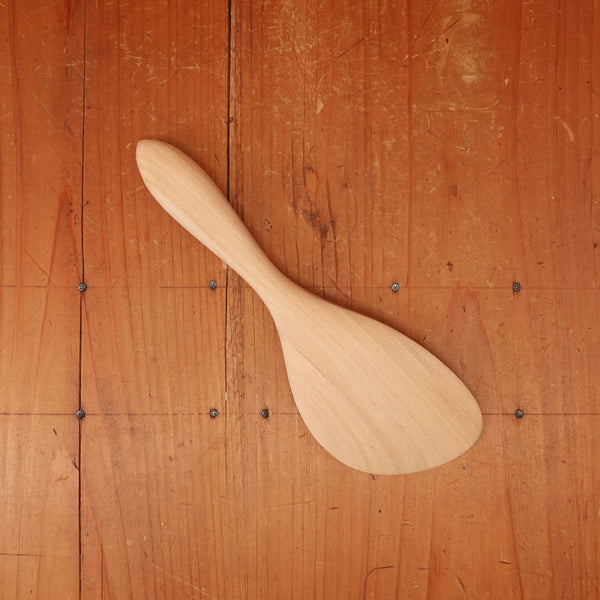 Miyajima Rice Paddle with Angled Shape and Rounded Handle