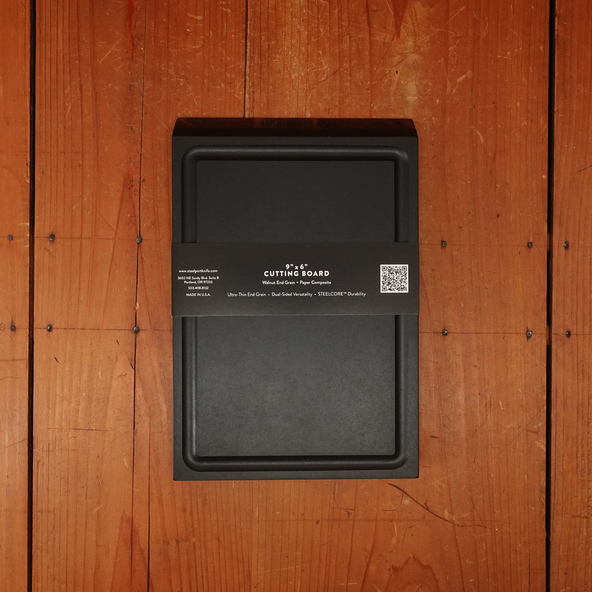 SteelCore End-Grain Walnut Board 9x6"