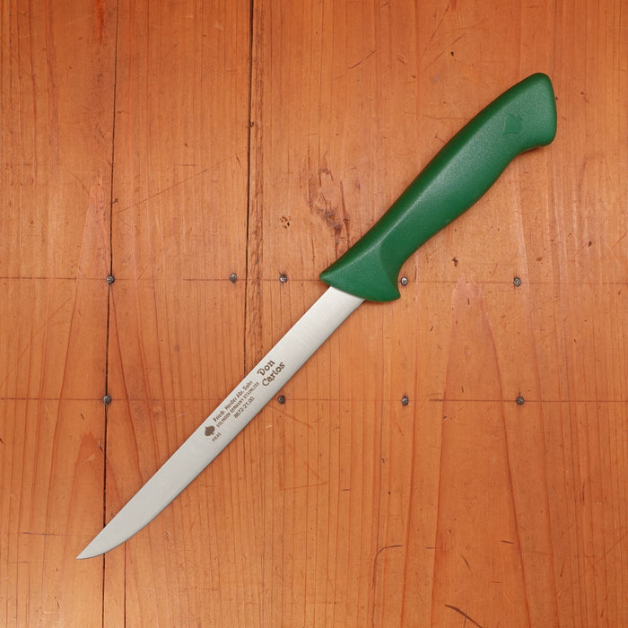 Friedr Herder Don Carlos 8" Flexible FIllet Stainless Green Handle