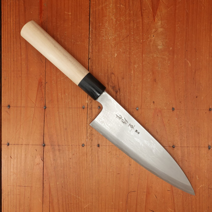 Shigefusa Kasumi 210mm Deba 26c3 Magnolia Wood/Horn Handle