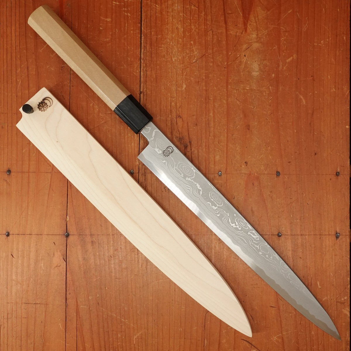 Sakai Kikumori Kikuzuki Uzu 270mm Yanagi Aogami 1 wth Saya