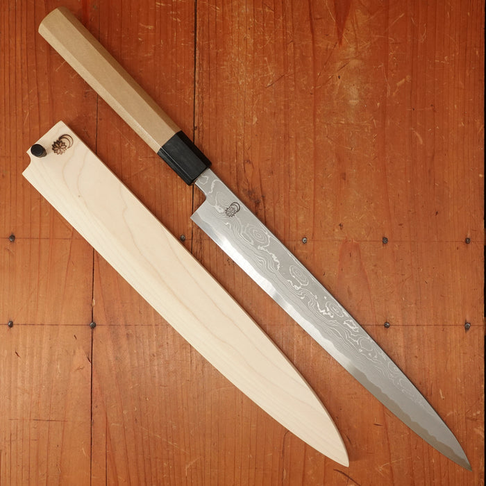 Sakai Kikumori Kikuzuki Uzu 270mm Yanagi Aogami 1 wth Saya