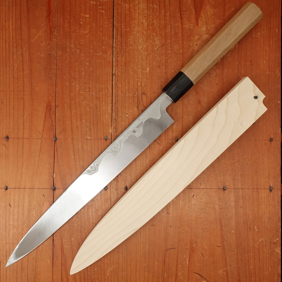 Sakai Kikumori Kikuzuki Uzu 270mm Yanagi Aogami 1 wth Saya
