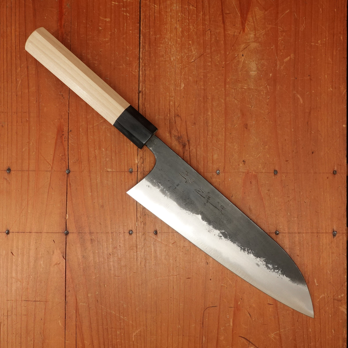 Sakai Kikumori 210mm Wa Gyuto Shirogami 1 Kurouchi