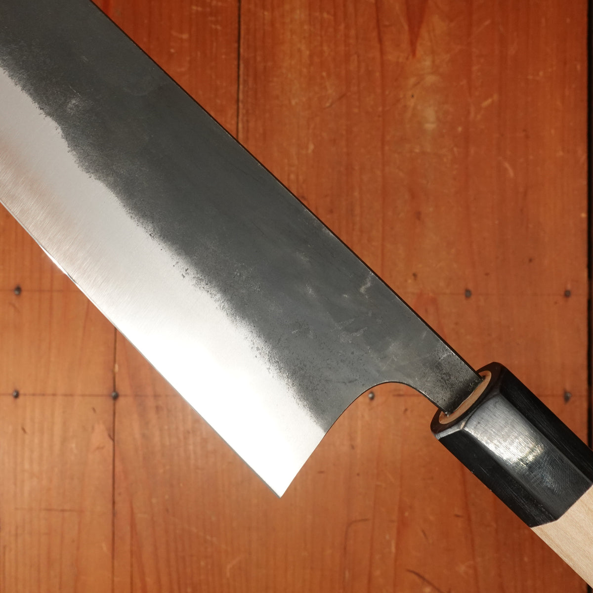 Sakai Kikumori 210mm Wa Gyuto Shirogami 1 Kurouchi