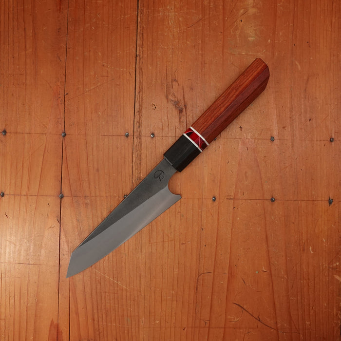 Alma Knife Co. 135mm Petty 26c3 Nashiji Canarywood/Ebony/Red Wave Spacer Handle