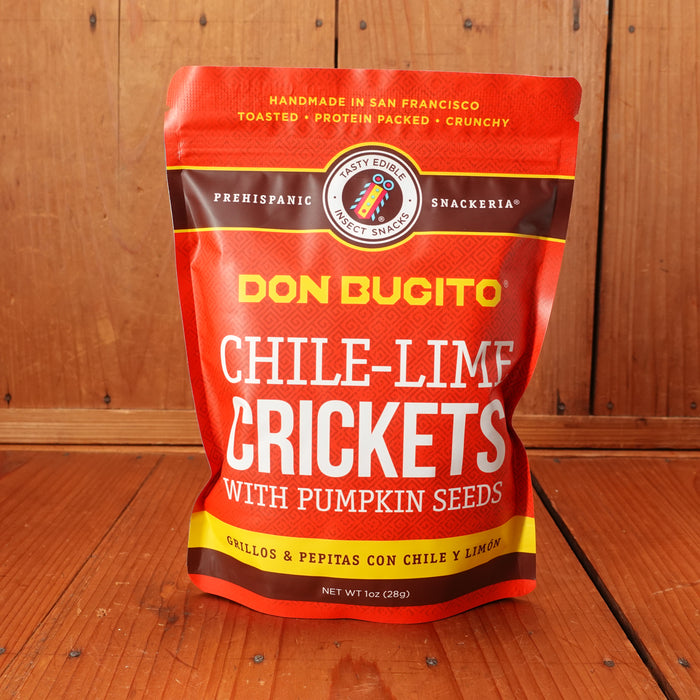 Don Bugito Chile-Lime Crickets with Pumpkin Seeds - 1oz