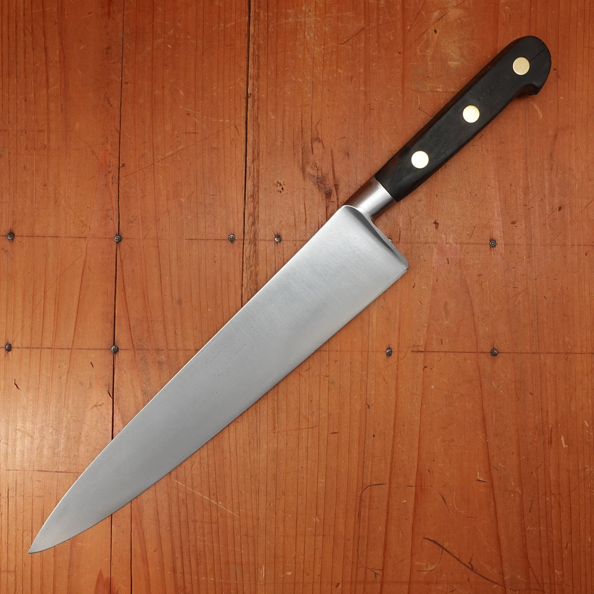 Thiers Issard Sabatier 4 Star Elephant 10” Chef Knife Carbon Walnut or Pear Wood 1960’s-70s