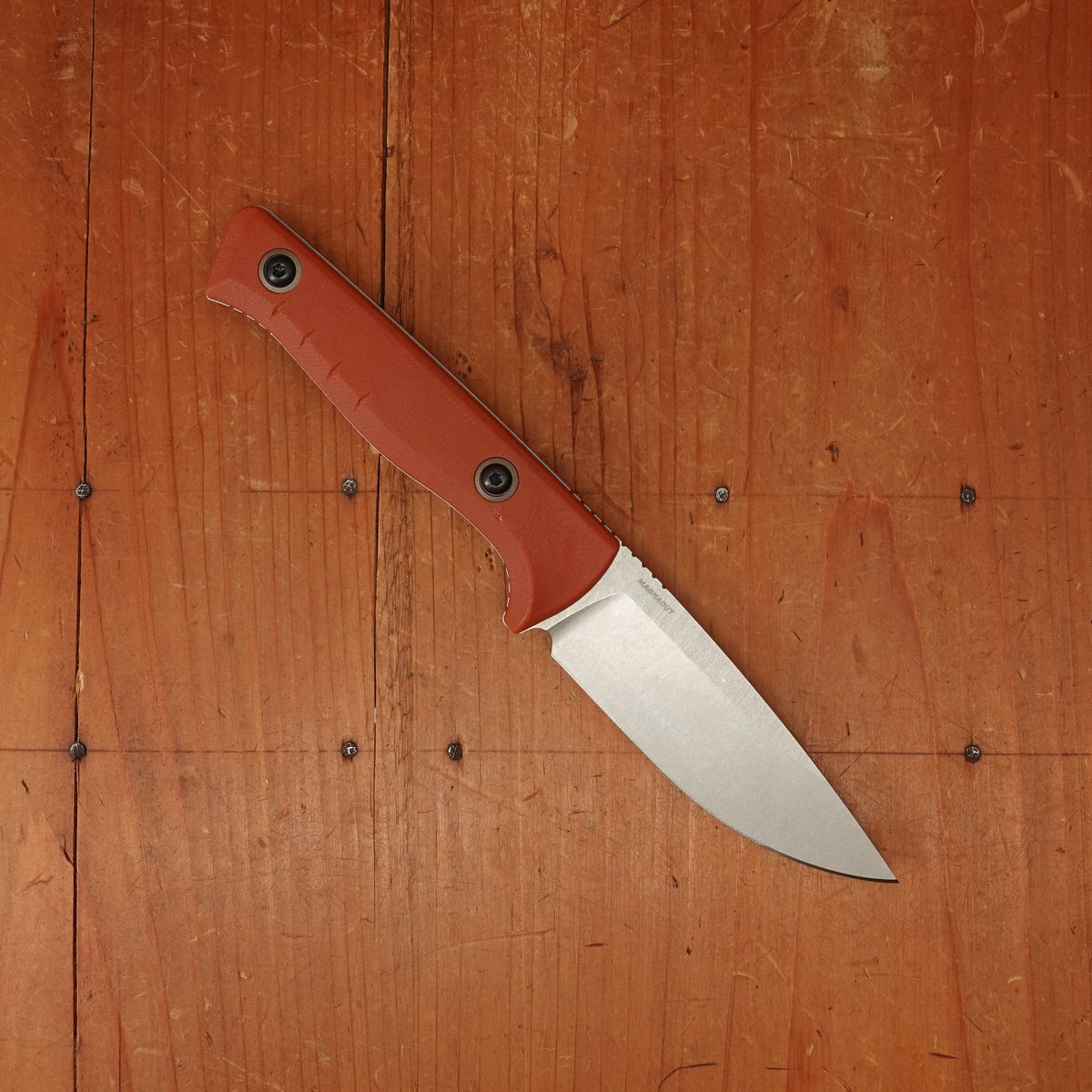 Benchmade 15650-01 SlipRidge™ Drop Point MagnaCut® Fixed Blade Rust Orange G10 Handle