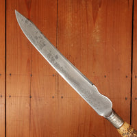 Kendal & Dent 3 Pc Carving Set Shear Steel Jigged Bone & Nickel M.I. Sheffield Approx 1890s-1920