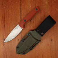 Benchmade 15650-01 SlipRidge™ Drop Point MagnaCut® Fixed Blade Rust Orange G10 Handle