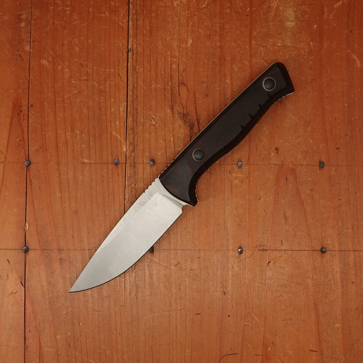 Benchmade 15650 SlipRidge™ Drop Point MagnaCut® Fixed Blade Stabilized Wood Handle