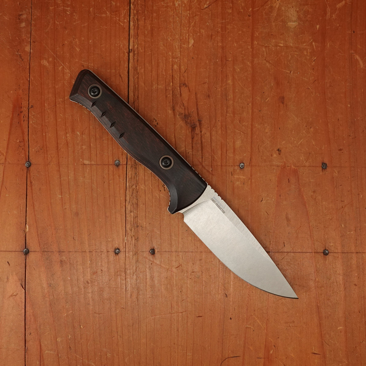 Benchmade 15650 SlipRidge™ Drop Point MagnaCut® Fixed Blade Stabilized Wood Handle