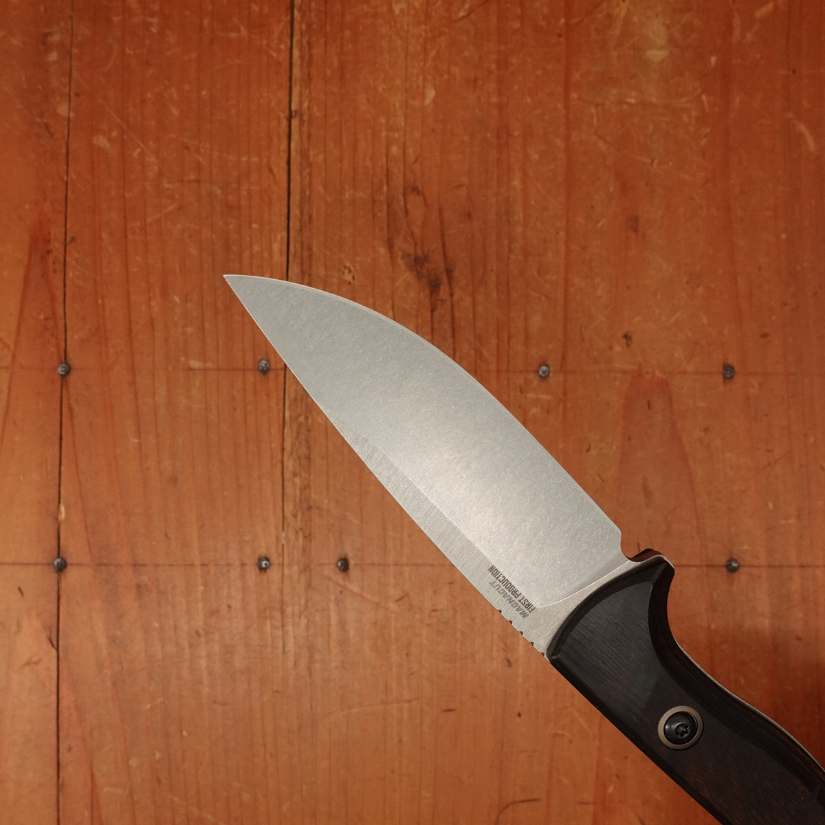 Benchmade 15650 SlipRidge™ Drop Point MagnaCut® Fixed Blade Stabilized Wood Handle