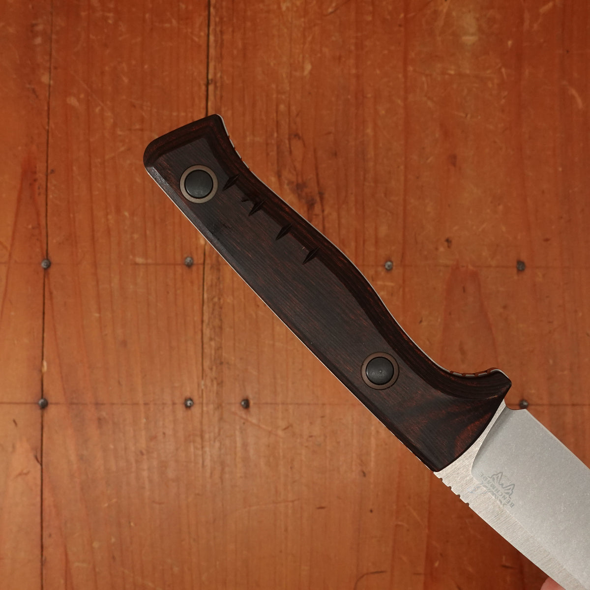 Benchmade 15650 SlipRidge™ Drop Point MagnaCut® Fixed Blade Stabilized Wood Handle