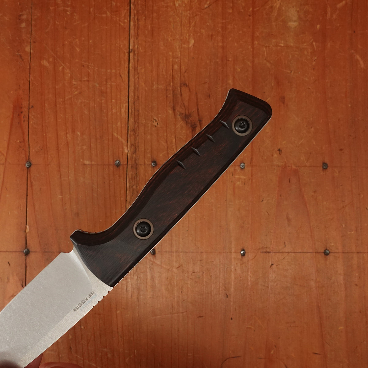 Benchmade 15650 SlipRidge™ Drop Point MagnaCut® Fixed Blade Stabilized Wood Handle