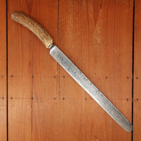 Mappin Webb 12" Roast Beef Slicer Shear Steel & Stag Sheffield 1868-1913