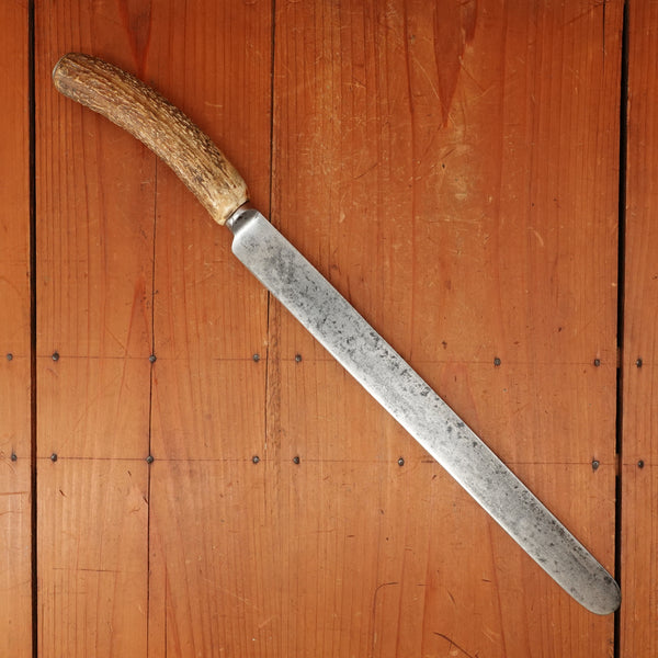 Mappin Webb 12" Roast Beef Slicer Shear Steel & Stag Sheffield 1868-1913
