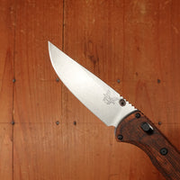 Benchmade 15090 SlipRidge™ Modified Drop Point MagnaCut® AXIS Lock Stabilized Wood Handle