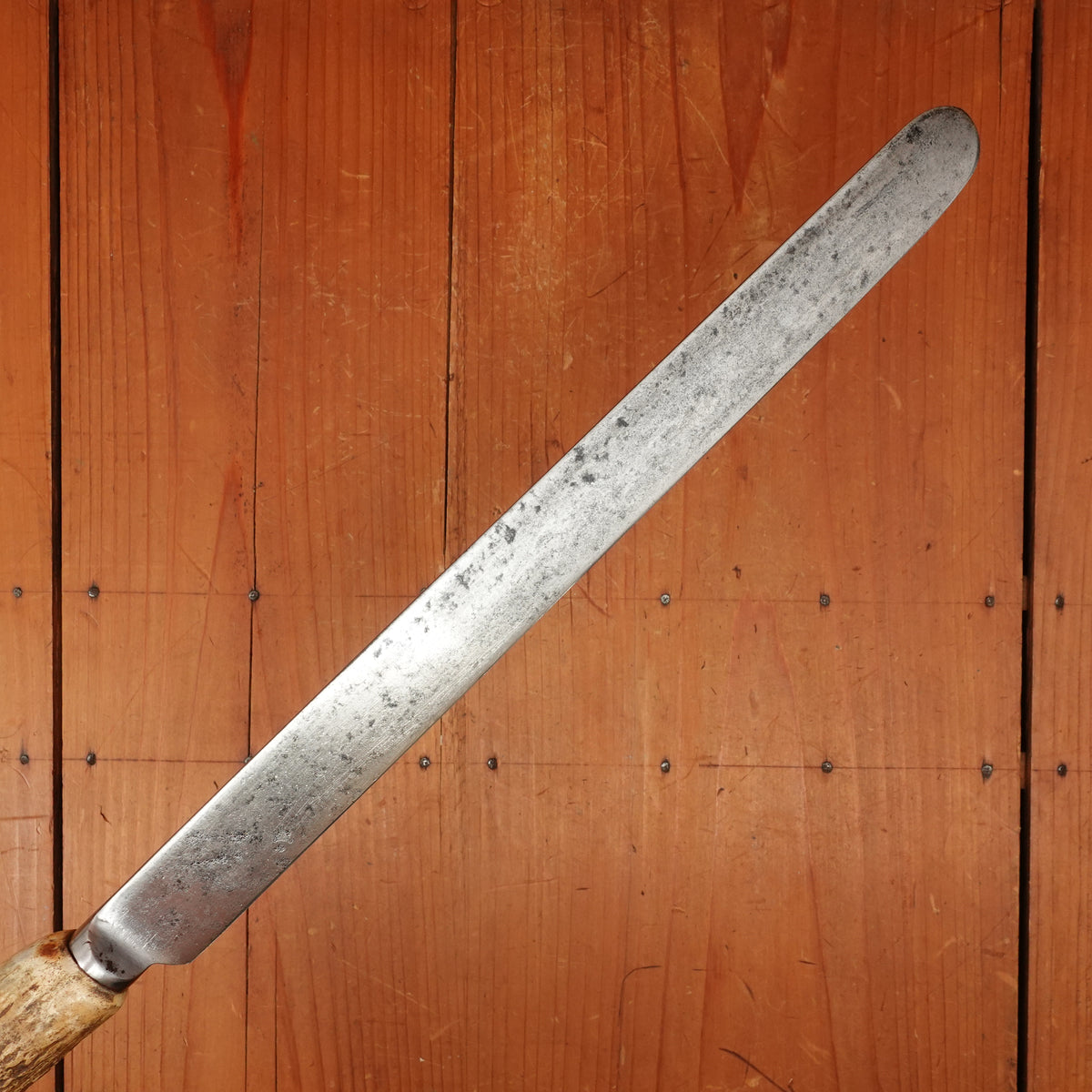 Mappin Webb 12" Roast Beef Slicer Shear Steel & Stag Sheffield 1868-1913