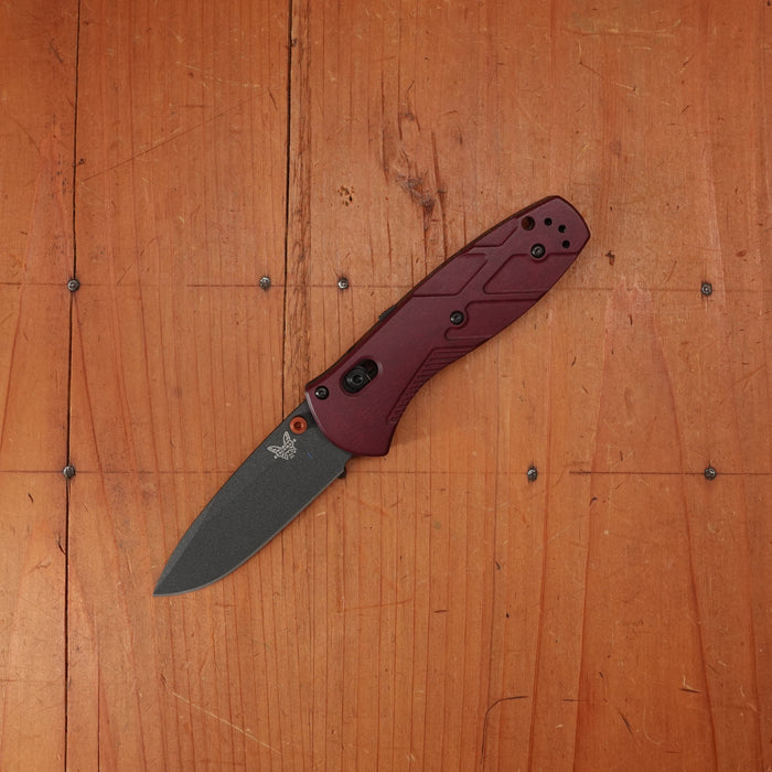 Benchmade 585BK-04 Mini Barrage Drop Point CPM-S30V AXIS Lock Redstone Handle