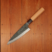 Okada 180mm Gyuto Shirogami 2 Kurouchi Keyaki Handle