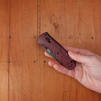 Benchmade 585BK-04 Mini Barrage Drop Point CPM-S30V AXIS Lock Redstone Handle