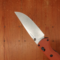 Benchmade 15090-01 SlipRidge™ Modified Drop Point MagnaCut® AXIS Lock Rust Orange G10 Handle