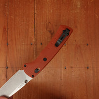 Benchmade 15090-01 SlipRidge™ Modified Drop Point MagnaCut® AXIS Lock Rust Orange G10 Handle