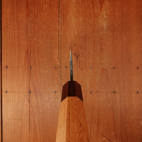 Okada 180mm Gyuto Shirogami 2 Kurouchi Keyaki Handle