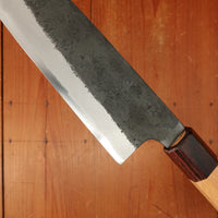 Okada 180mm Gyuto Shirogami 2 Kurouchi Keyaki Handle