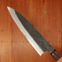 Okada 210mm Gyuto Shirogami 2 Kurouchi Keyaki Handle
