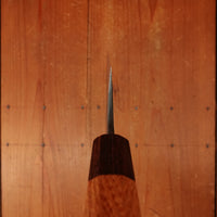 Okada 210mm Gyuto Shirogami 2 Kurouchi Keyaki Handle