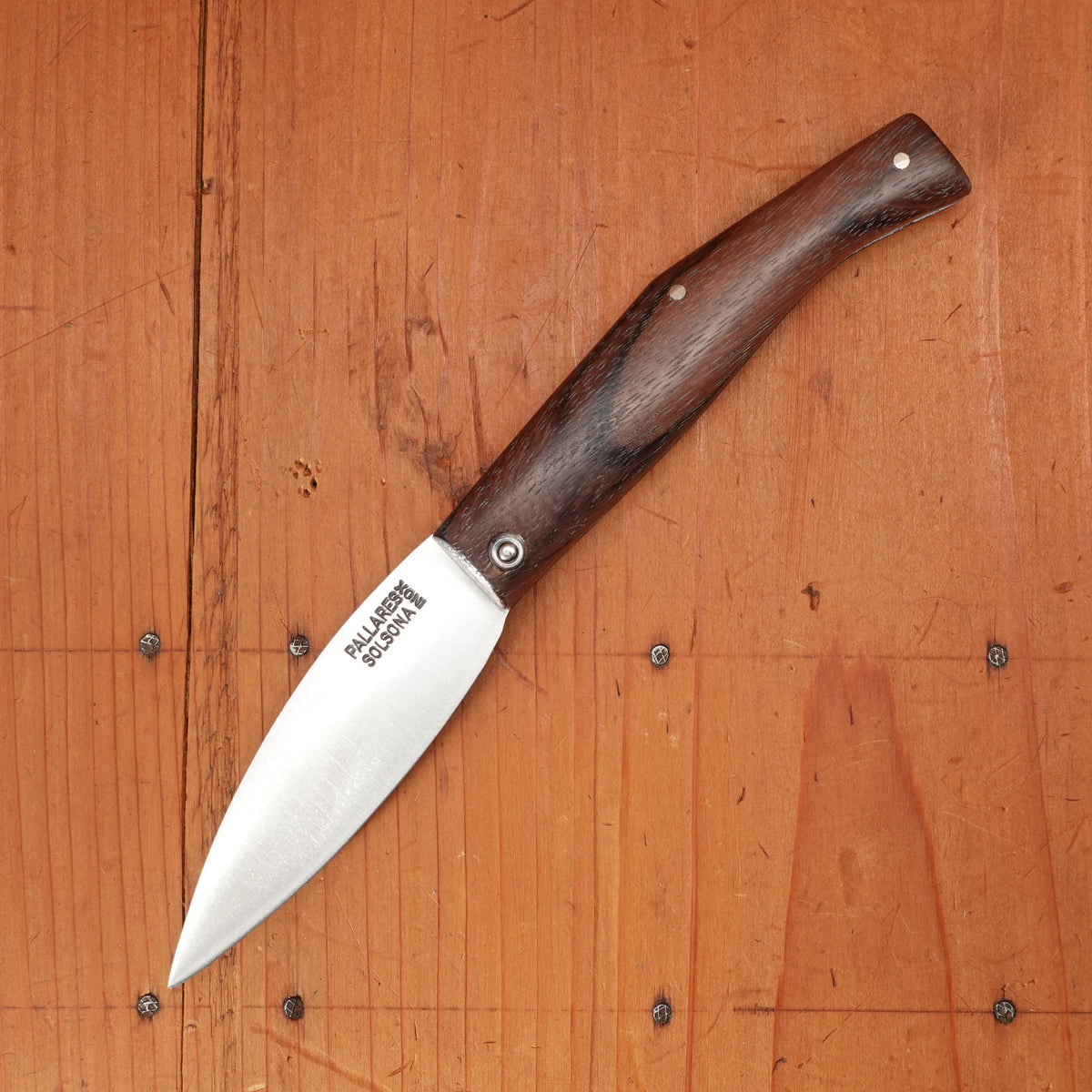 Pallares Busa 10cm Drop Point Stainless Friction Lock Rosewood Handle