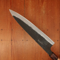 Okada 240mm Gyuto Shirogami 2 Kurouchi Keyaki Handle
