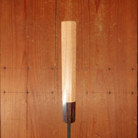 Okada 240mm Gyuto Shirogami 2 Kurouchi Keyaki Handle