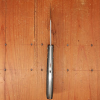 A Wright & Son Sheffield WW2 Issue Pattern 4 5/8" Clip Point Carbon Lockback Black Composite Handle
