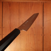 Sakai Kikumori Yugiri 150mm Kiritsuke Petty Stainless Clad Aogami 1 Ebony with Saya