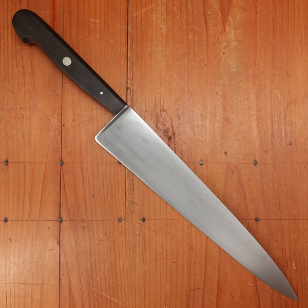 Vintage J A Henckels 10.5” Chef Knife Carbon Steel 102-10” Solingen, Germany Pre-War?