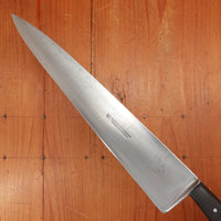 Vintage J A Henckels 10.5” Chef Knife Carbon Steel 102-10” Solingen, Germany Pre-War?