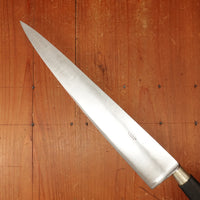 Espinasse a Paris 10" Chef Knife Nogent / Cuisine Massif Carbon Steel Nickel Ebony Paris or Thiers 1870s-1900