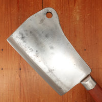 Theater Knife Style 5.25" Heavy Cleaver Carbon Steel Paper Micarta 1940s-60s