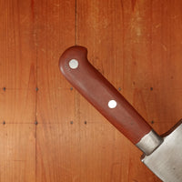 Theater Knife Style 5.25" Heavy Cleaver Carbon Steel Paper Micarta 1940s-60s