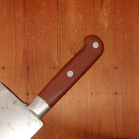 Theater Knife Style 5.25" Heavy Cleaver Carbon Steel Paper Micarta 1940s-60s