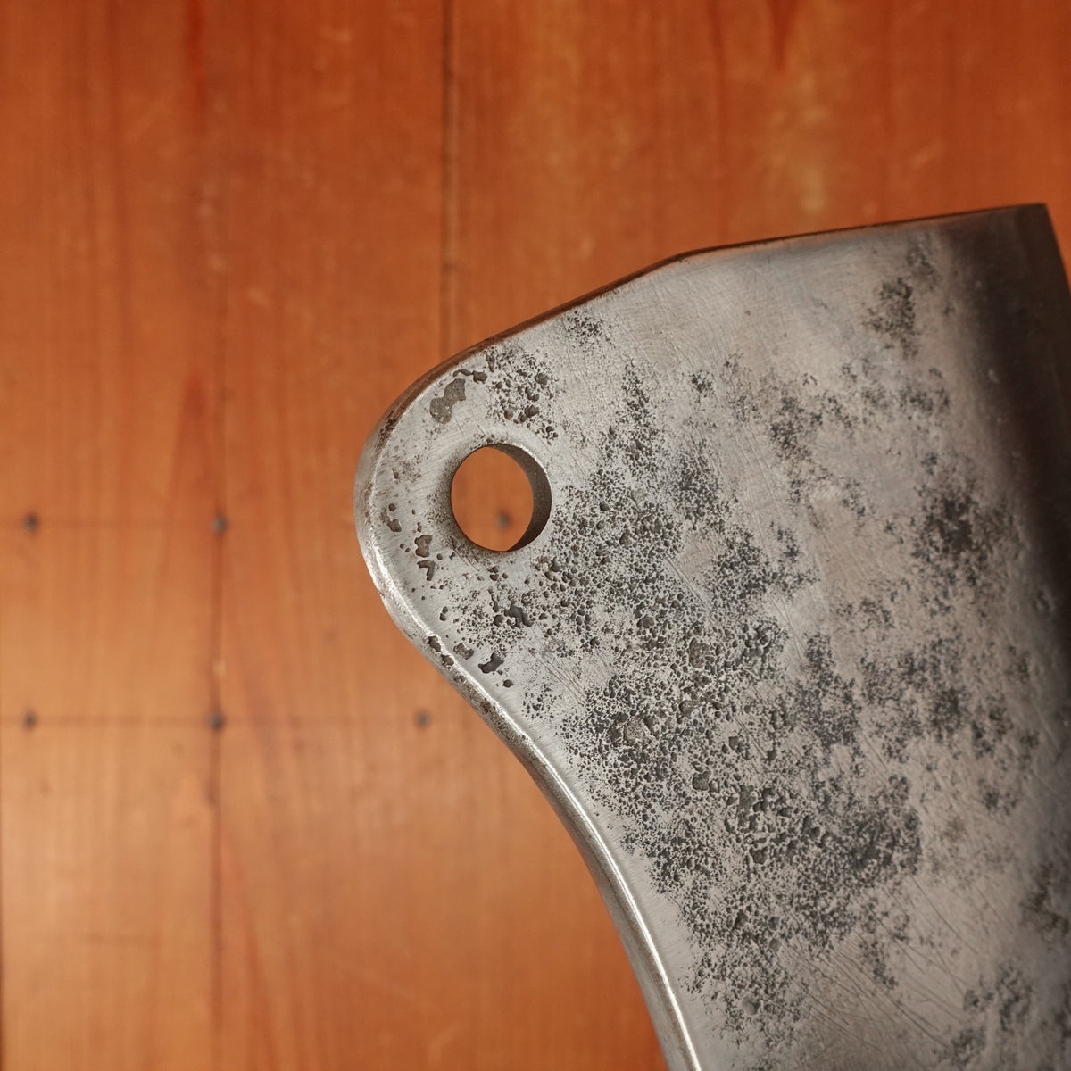 Theater Knife Style 5.25" Heavy Cleaver Carbon Steel Paper Micarta 1940s-60s