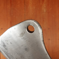 Theater Knife Style 5.25" Heavy Cleaver Carbon Steel Paper Micarta 1940s-60s