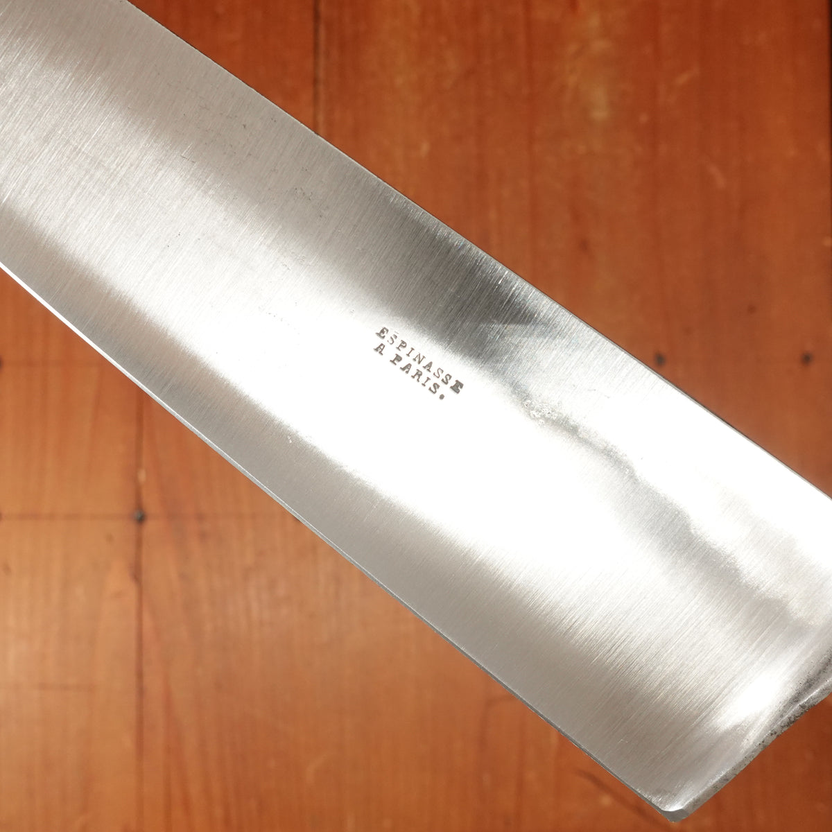 Espinasse a Paris 10" Chef Knife Nogent / Cuisine Massif Carbon Steel Nickel Ebony Paris or Thiers 1870s-1900