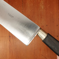Espinasse a Paris 10" Chef Knife Nogent / Cuisine Massif Carbon Steel Nickel Ebony Paris or Thiers 1870s-1900