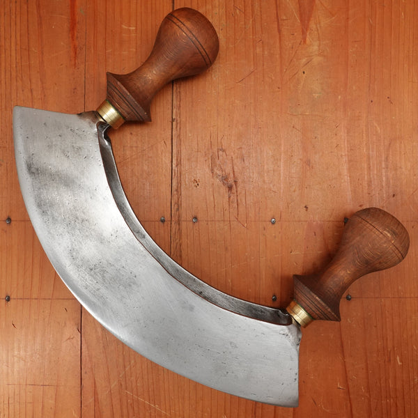 Guss Stahl Double Mezzaluna Hachoir Germany 1880s-1920s?