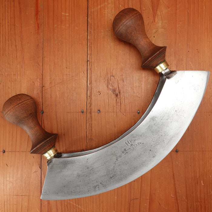 Guss Stahl Double Mezzaluna Hachoir Germany 1880s-1920s?